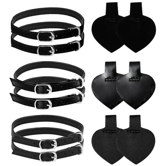 Healifty 3 Sets High Heel Shoelace Heel Pads Anti-slip Shoe Straps Shoe Strings Shoe Accessories