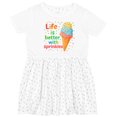 thumbnail image 3 of Inktastic Life is Better with Sprinkles Girls Toddler Dress, 3 of 5