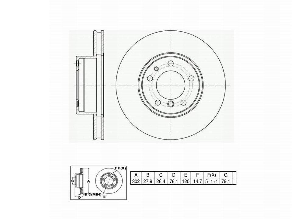 Winstop Brake Rotor, Front WS232421, BMW 540i 1995-1994