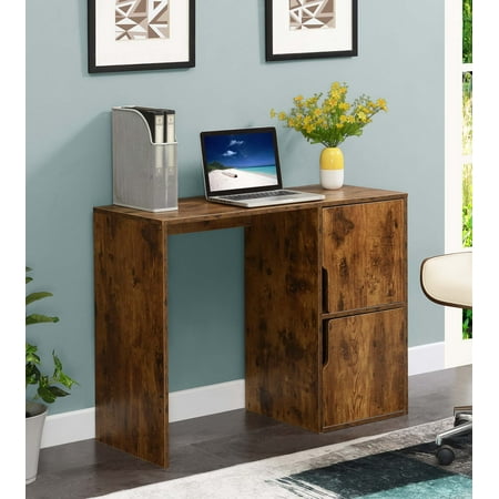 UPC: 0095285433247 | Convenience Concepts Designs2Go Student Desk with Storage Cabinets  Barnwood