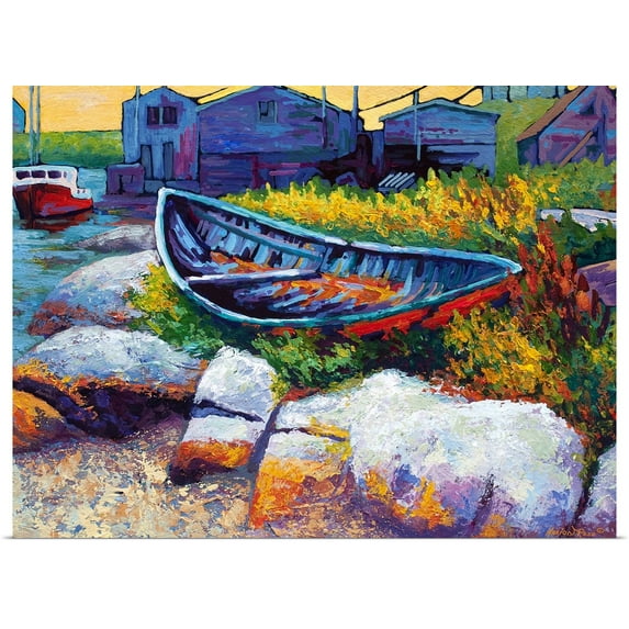 Great BIG Canvas | Rolled Marion Rose Poster Print entitled Boat