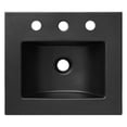thumbnail image 5 of Pemberly Row Lavabo de Salle de Bain Moderne 18 Pouces Noir avec Bassin Rectangulaire, 5 of 5