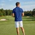 thumbnail image 5 of Hearthz Quick Dry Mens Polos Short Sleeve Moisture Wicking Mens Golf Polos Casual Button Down Collared Cotton T Shirts for Men Royal Blue XL, 5 of 9