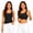 Black, variant on Tank Tops For Women Built In Bra Seamless Tank Top with Pads Stretchy Cami Support Layer Sleep Cami Top White XXL