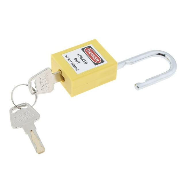 Fuerte, Firme, Multifunción, Bloqueo de Seguridad, , con Llave , Retención de Llaves, fuerte de caja, tres Amarillo