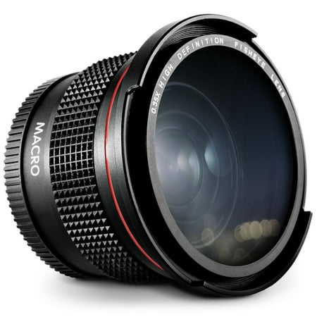 52MM 0.35x Altura Photo HD Fisheye Wide Angle Lens (w/Macro Portion) for Nikon D7100 D7000 D5500 D5300 D5200 D5100 D3300 D3200 D3100 D3000 DSLR