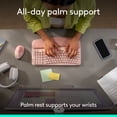 thumbnail image 6 of Logitech Wave Keys Wireless Ergonomic Keyboard with Cushioned Palm Rest, Comfortable Natural Typing, Easy-Switch, Bluetooth, Logi Bolt Receiver, Rose, 6 of 11