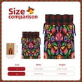 thumbnail image 3 of Rocae Colorful Floral Embroidery Mexican Print Christmas Drawstring Linen Gift Bag with Drawstrings Treat Bag Goody Present Bags for Christmas Party Favor, 3 of 8