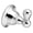 Chrome, variant on Moen Sage Robe Hook 2-13/16 in. H x 2-7/16 in. W x 2-9/16 in. L Oil Rubbed Bronze Zinc