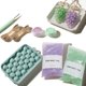 thumbnail image 1 of Kit de fabricación de jabón de uva DIY para principiantes, juego completo de manualidades hecho a mano con moldes, cuerda de yute, polvo de mica, base de jabón natural y herramientas para decoración, 1 of 4