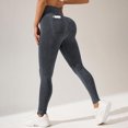 thumbnail image 3 of REALiKUN Womens Ribbed Seamless Leggings High Waisted Workout Full Length Yoga Pants, 3 of 5