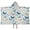 White Butterfly Flower, variant on White Butterfly Flower Pattern Hooded Bath Towel,50"x30" for Ages 3 To 12 Kids, Quick Dry Lightweight Soft Microfiber Hood Beach Towel Cover Up for Kids