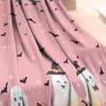 thumbnail image 3 of Pink Ghost Bat Halloween Pattern Blanket,Comfortable Soft Lamb Wool Throw Blanket,All Season,Warm Lightweight Blankets for Sofa Bed Couch Living Room Chair,60"x80", 3 of 4
