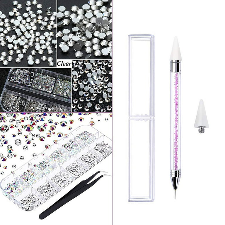 Ykohkofe Rhinestones, Self-adhesive for Gluing, - Gemstones for Nails/Clothing  Jelly Pedicure Packs Nail Sugar Glitter French Tip Stencil Gemstone Makeup  Rhinestones for Face 