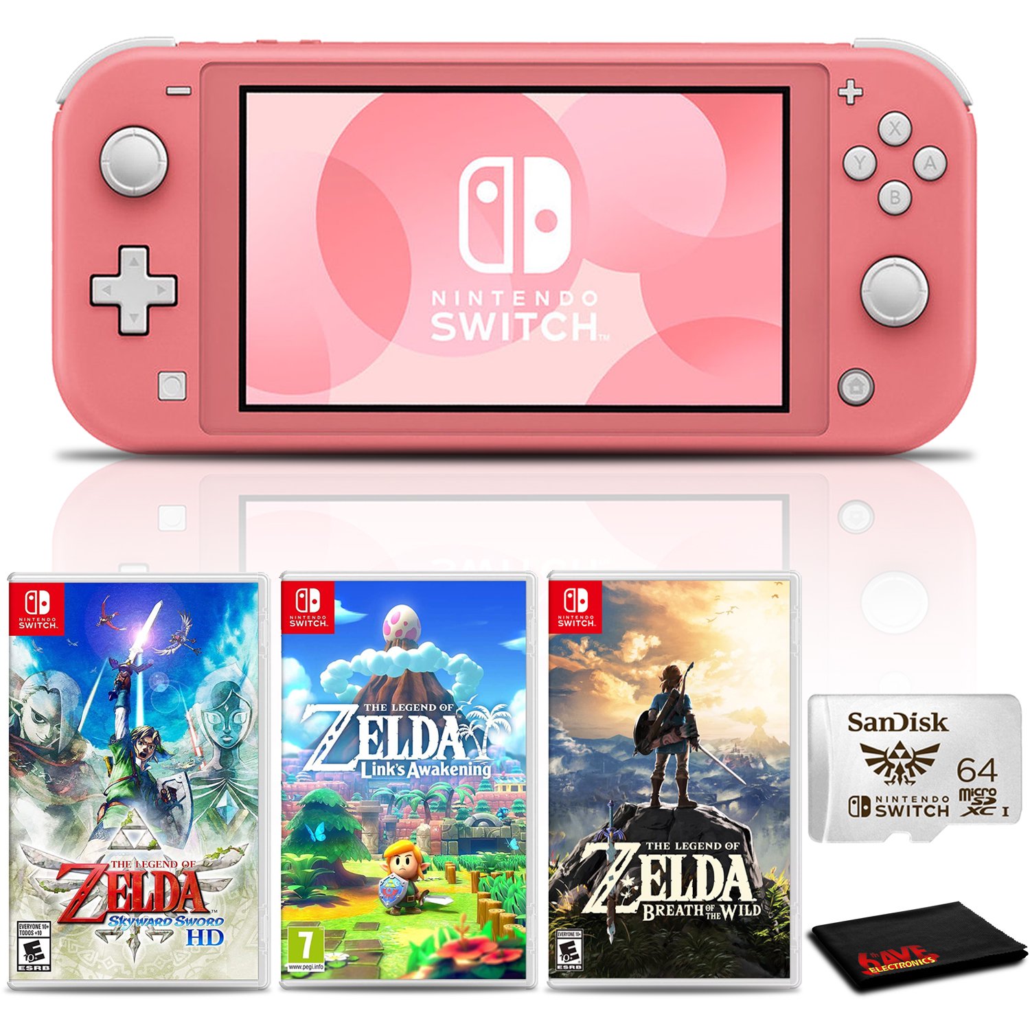 Nintendo Switch Lite ピンク 64GB microSDカード Amazon.com
