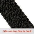 thumbnail image 5 of 1 Bundles Twist Crochet Hair 22 Inch 24 Strands/pack Ombre Color Hair for Pigtail Twist Braiding Curly End Braiding Hair Extensions Multiple Tone Crochet Twist Braids Hair for Braiding, 5 of 7