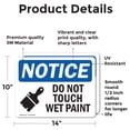 thumbnail image 2 of (2 Pack) Do Not Touch Wet Paint Sign, 2 of 7