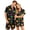 BVW48-Green, variant on IYYVV Halloween Satin Matching Pajamas For Couples Short Sleeve Button Down Silk Pjs Funny Ghost Face Sleepwear 2 Pcs Loungewear Green 3XL