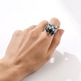 thumbnail image 4 of ChainsProMax Mens Rings Size 13 Stainless Steel Rapper Statement Rings, 4 of 8