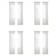 thumbnail image 1 of Cortinas Transparentes Blancas para Ventana 108 Pulgadas de 8 Paneles Cortinas Blancas Transparentes Cortinas Transparentes Panel Básico de Bolsillo de Varilla, 1 of 7