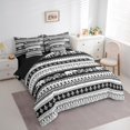 thumbnail image 3 of Feelyou Tribal Elephant Bedding Comforter Set 7pcs, Boho Geometric Queen Bedding Sets, Mandala Southwestern Queen Sheet Sets, Lightweight Room Decoration, 3 of 7