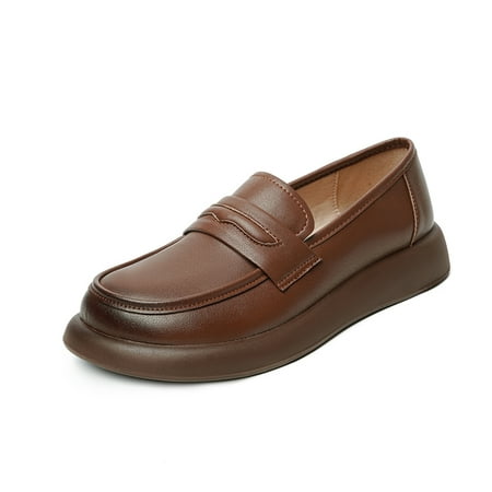 

Mother‘s Loafers Spring and Autumn New Genuine Single Shoes Soft-soled Shoes Comfortable Work Women‘s Shoes for Middle-aged and Elderly