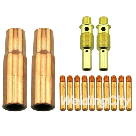 WeldingCity MIG Welding Gun Accessory Kit 0.030" (Contact Tip-23 Nozzle-52FN Diffuser) for 300-400 Amp Lincoln Magnum 300/400 and Tweco #3/#4