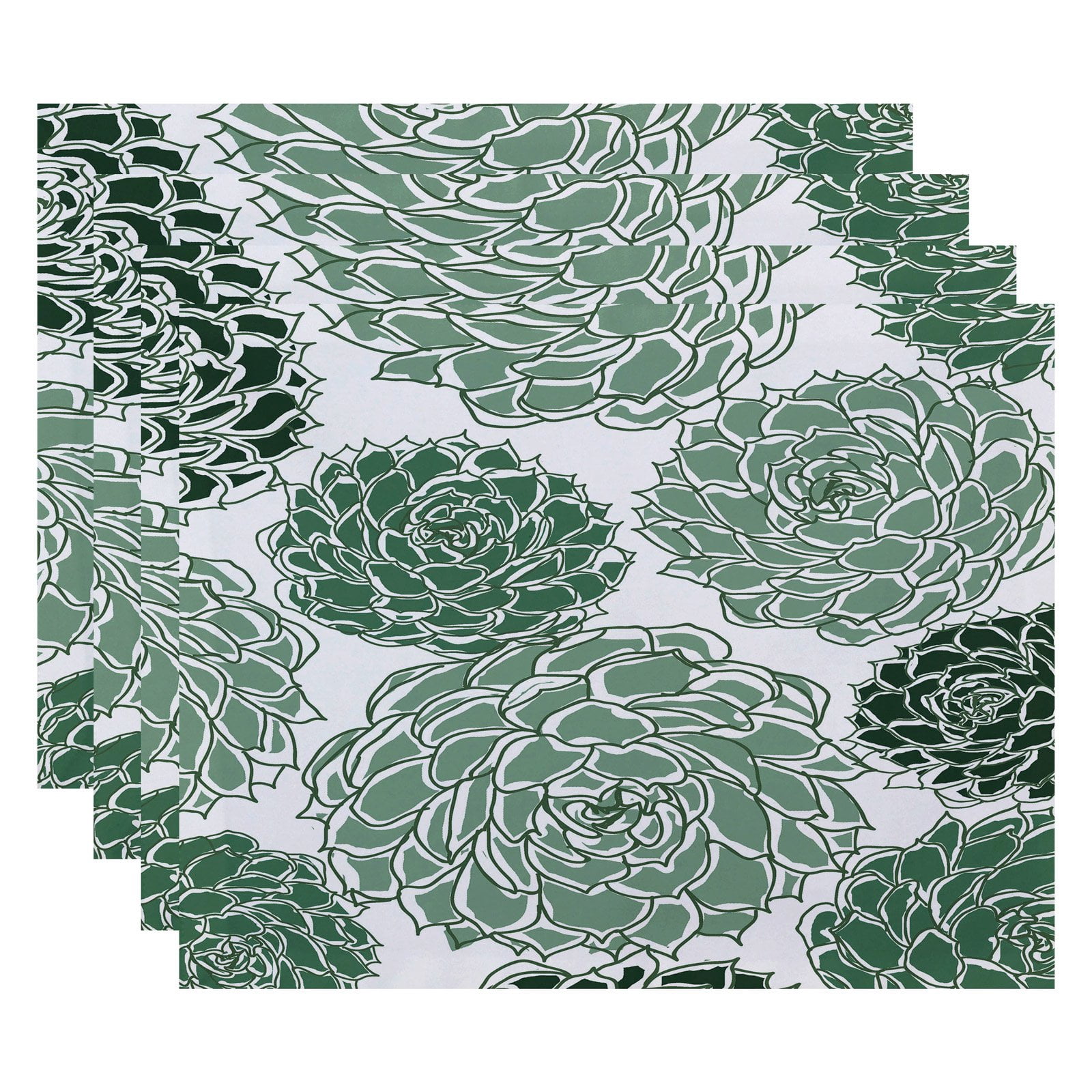 Simply Daisy 18" x 14" Olivia Floral Print Placemat (Set of 4)