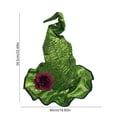 thumbnail image 3 of Xfvqtps Halloween Witch Hat Flower Decor Halloween Spire Hats for Party Accessory Green, 3 of 6