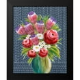 thumbnail image 2 of Moore, Regina 20x24 Black Modern Framed Museum Art Print Titled - Bashful Bouquet I, 2 of 5