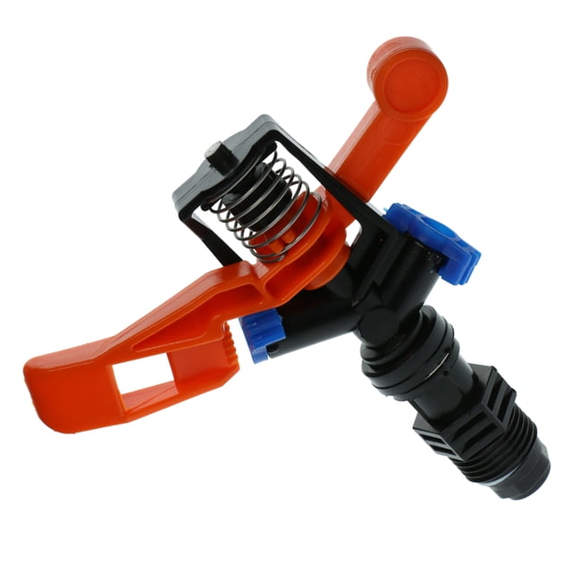 Tête d'Irrigation 1/2 Pouces Arroseur à Impact Cercle Complet DN15 Orange