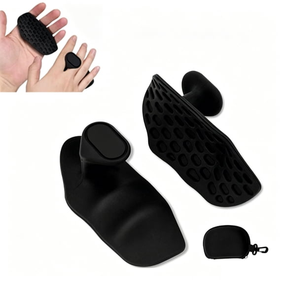 2 Pack Fingerless Gym Gloves, Rubber Pull Up Grips for Men Women, Crosstraining Palm Protection Gloves, Weight Lifting Hand Grips for Bodybuilding, Gymnastics, Deadlifts