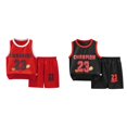 thumbnail image 1 of (2-Pack) Rinsvye Youth Basketball Shorts Set Sport Team Top Mesh Athletic Gym Wear Reversible Tank Performance Shirt Training Kits Sports Dress, 1 of 3