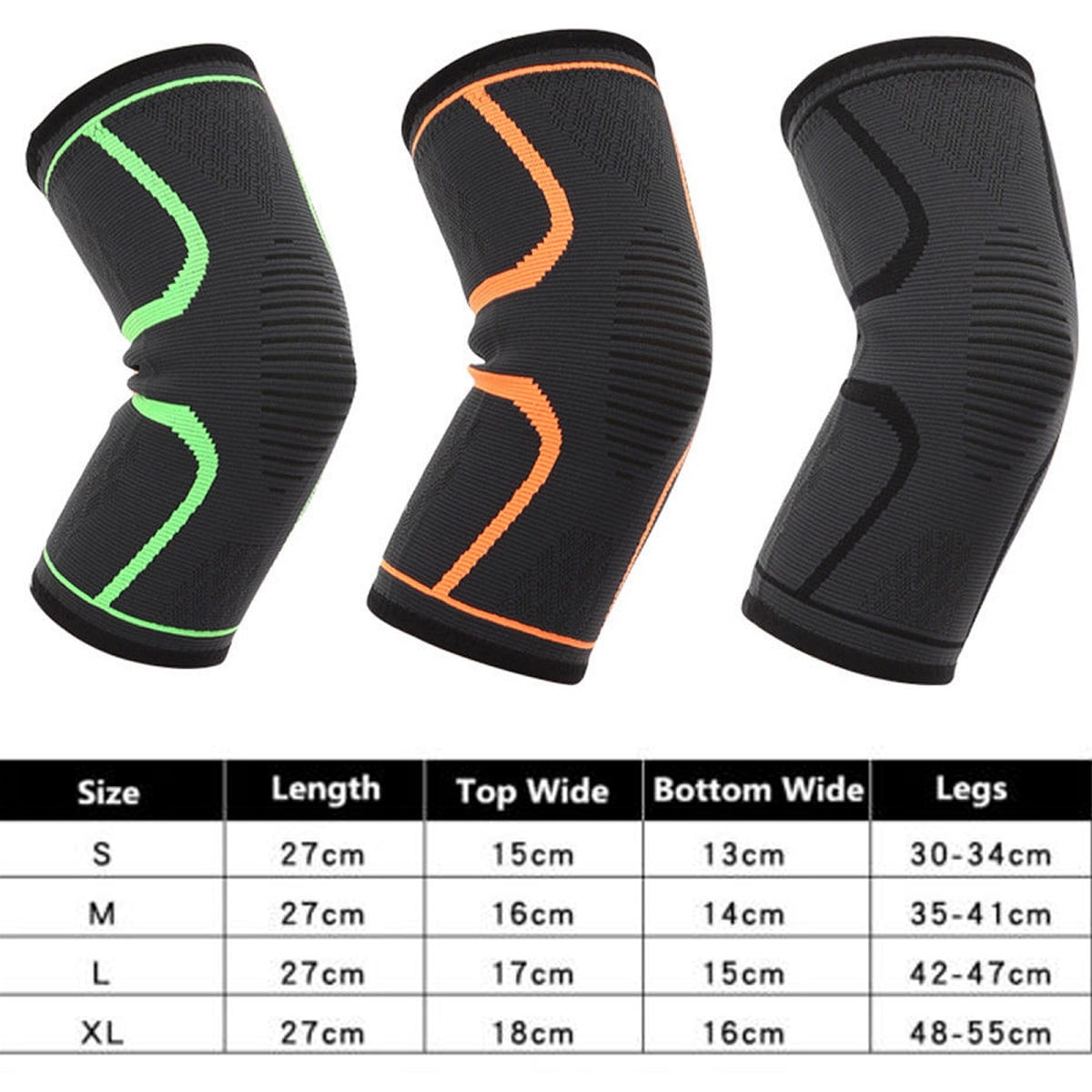 Running Volleyball Knee Support Bandage Wrap for Men and Women Gym Extra Long Size Compression Knee Lower Leg Brace Pad for Jumping 