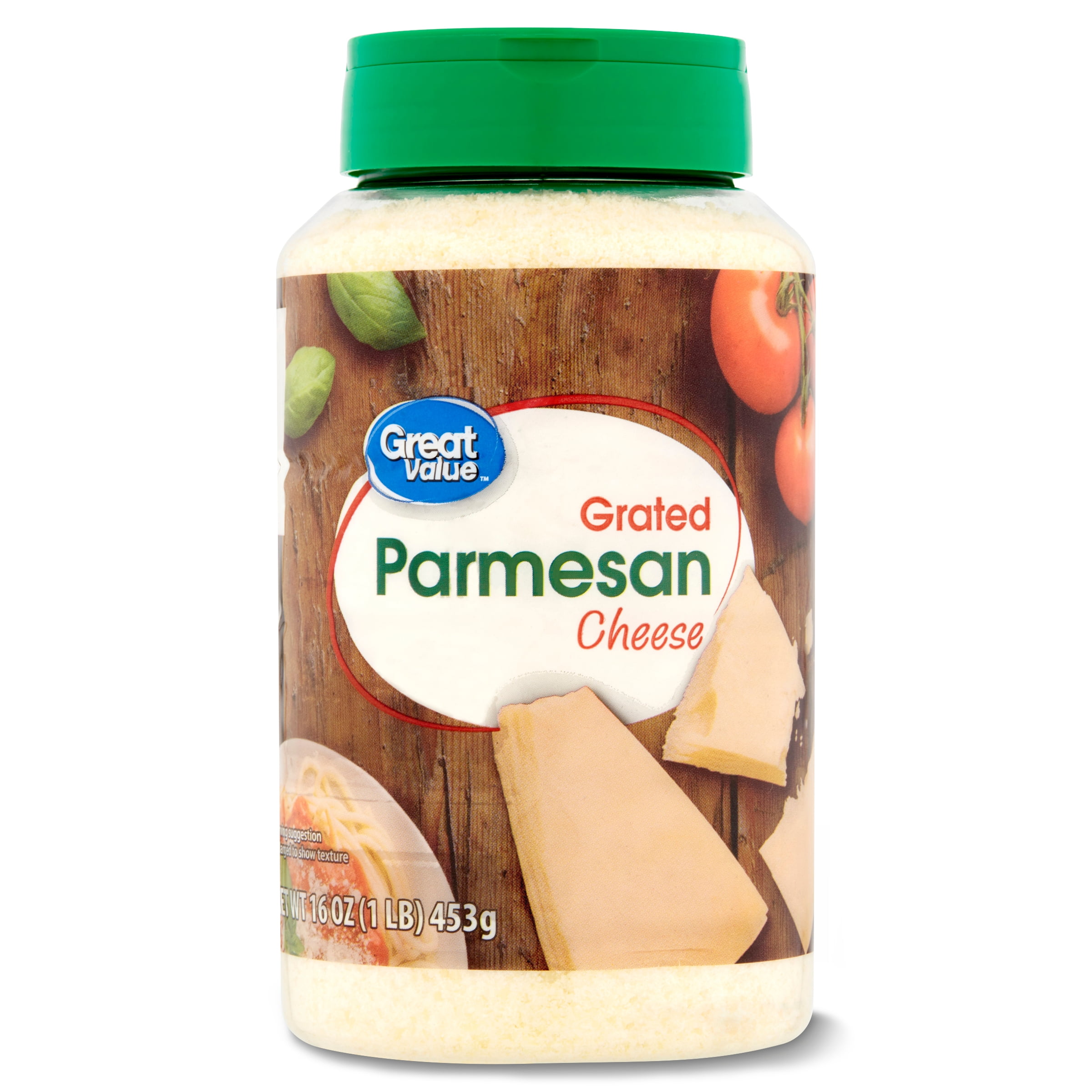 Great Value Grated Parmesan Cheese, 16 oz