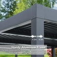 thumbnail image 5 of Patio Pergola Canopy Modern Aluminum Pergola with Adjustable Louvered Gazebo for BBQ, Backyard,Party, Lawn,Garden, 5 of 6