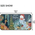 thumbnail image 3 of GZHJMY Poster Christmas Kitchen Rug,Christmas Antiskid Mat for Porch Floor Long Door Mat, Non-Slip Bedroom Bedside Mats - 39x20in Carpet Runner, 3 of 6