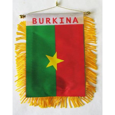 Burkina Faso Window Hanging Flag
