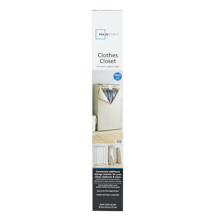 Mainstays 1-Tier Portable Zippered Closet Storage Organizer for