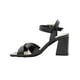 thumbnail image 2 of Zapatilla Tacon Ancho Charol Negro Correa Elegante Oficina negro 23, 2 of 7