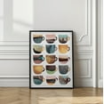 thumbnail image 3 of Earthy Coffee Cups Framed Art Modern Wall Decor, 3 of 15