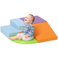 thumbnail image 2 of Qaba Foam Play Set for Toddlers and Children 12-36 Months, Easy-to-clean 4 Piece Soft & Safe Kids Climbing Set for Crawling or Sliding, Assorted, 2 of 9