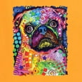 thumbnail image 2 of Funny Neon Pug | Dean Russo Art Animal Lover Men's T-Shirt, Gold, 5X-Large, 2 of 6