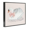 thumbnail image 3 of Stupell Industries White Swan with Pink Ribbon Black Framed Giclee Art, design by Nina Jacobs, 11 x 14, 3 of 8