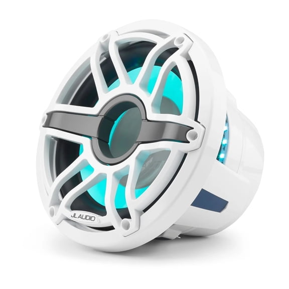 Jl Audio M6 10in Subwoofer With White Sport Grille Rgb Led