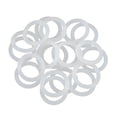 thumbnail image 1 of Uxcell 29mm OD 21mm ID 4mm Ancho Anillos de Sellado de Silicona Blancos Paquete de 20, 1 of 3