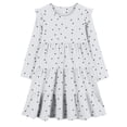 thumbnail image 4 of JDQJBZ Robe à Manches Longues pour Enfants, Imprimé de Cœurs, à Volants Superposés, Tenue d'Été Décontractée, 4 of 5