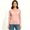 Light Pink, variant on Women’s Crew Neck Long Sleeve Basic T-Shirt, Womens Everyday Casual Top, Women's Plus, Size S-4XL