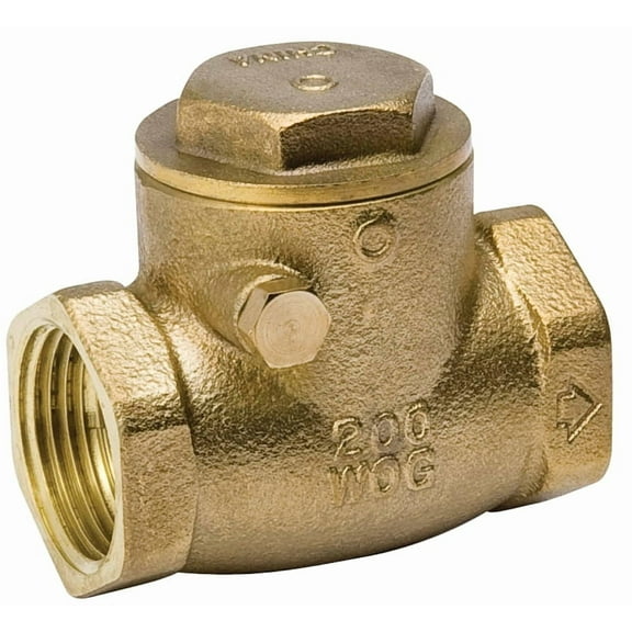 B & K ProLine 101-004NL Check Valve, 3/4 in, IPS, 200 psi Pressure, Brass Body