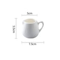 thumbnail image 2 of White Ceramic Gravy Sauce Boat With Handle Milk Pitcher For Sauces Milk Salad, 2 of 5